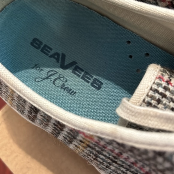 Women’s Seavees x JCrew plaid wool classic California sneaker size 9 - Picture 2 of 6